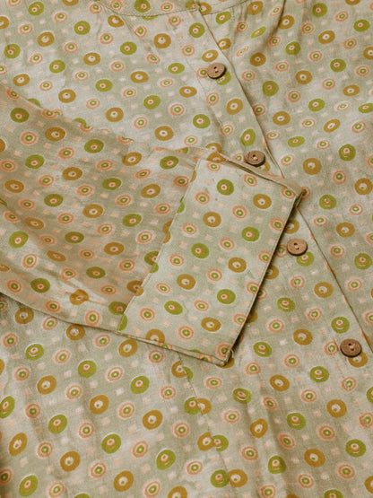 Women Green Floral Printed Top | LASVINI - Redefining Indian Fashion with Elegance