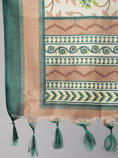 Women Cream Straight Solid Kurta With Trouser And Art Silk Dupatta | LASVINI - Redefining Indian Fashion with Elegance