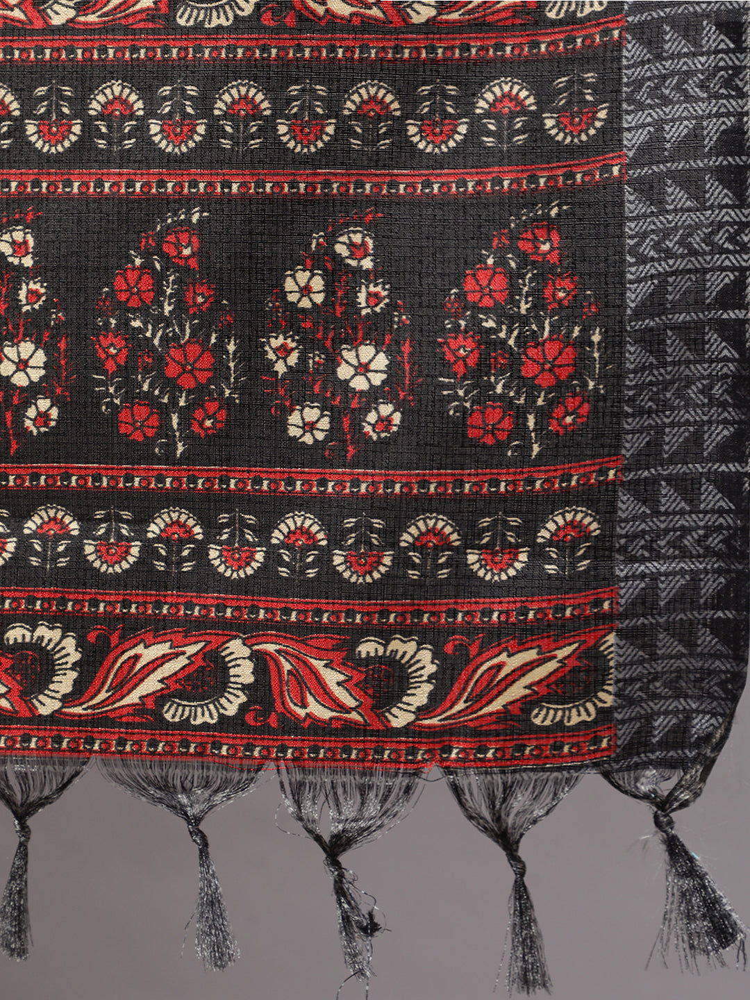 Women Black And Beige Printed Dupatta Combo, Pack Of Two | LASVINI - Redefining Indian Fashion with Elegance