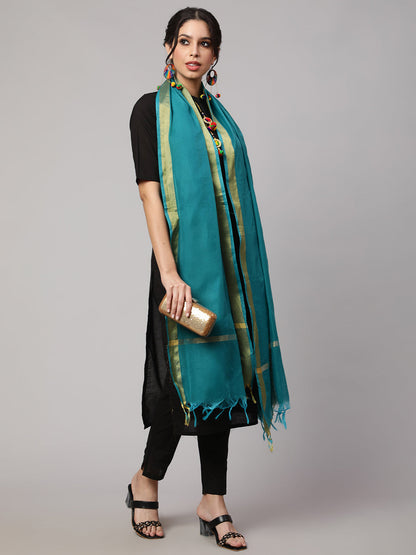 Women Multi Printed And Solid Beige With Blue Dupatta Combo, Pack Of Three | LASVINI - Redefining Indian Fashion with Elegance