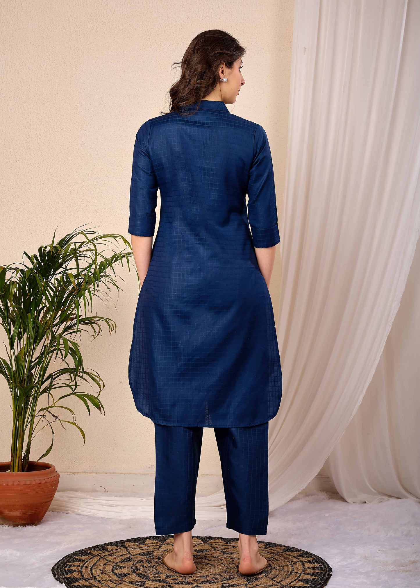 Blue Casual Wear Co-Ord set for Women | LASVINI - Redefining Indian Fashion with Elegance