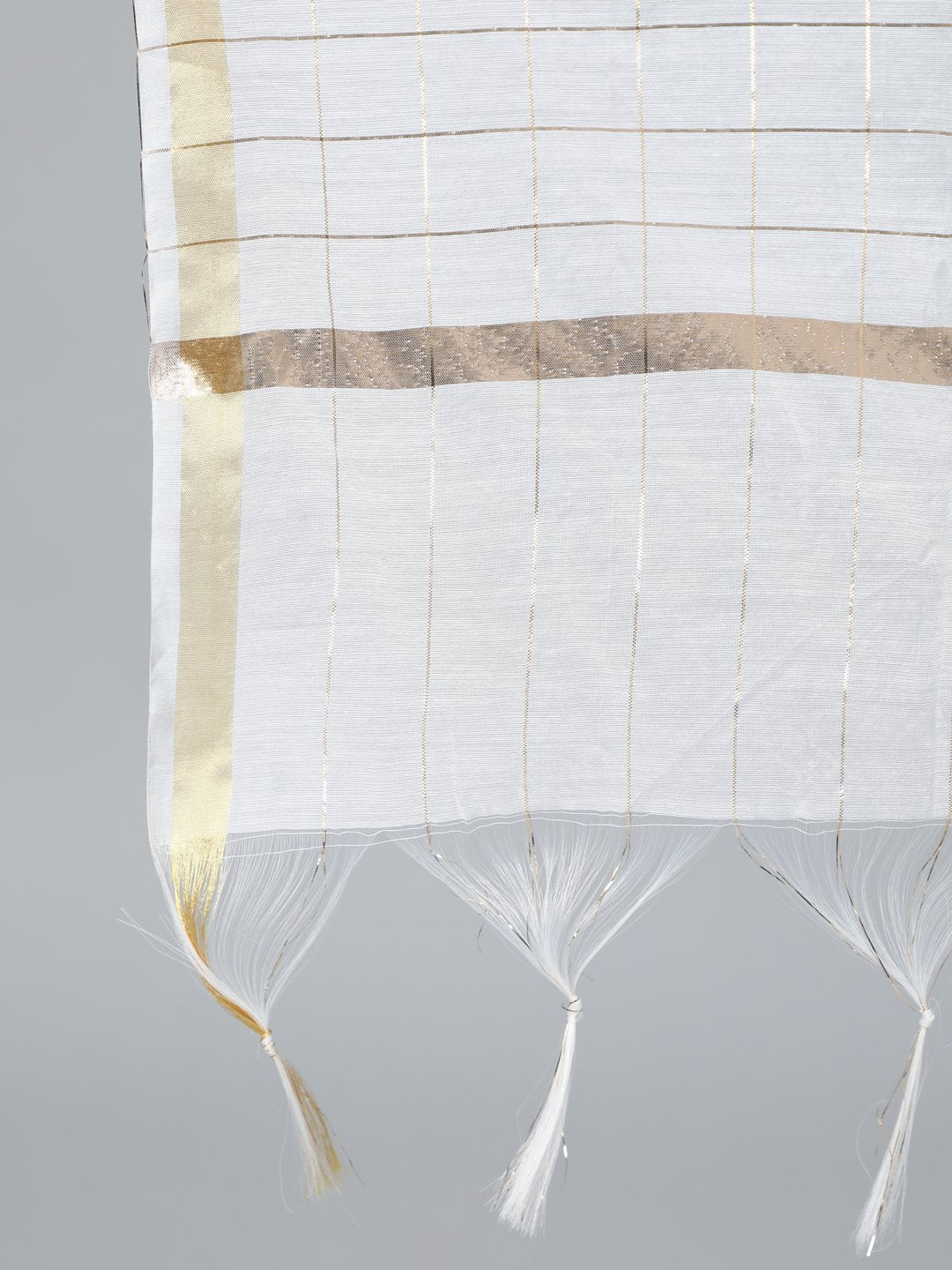 Women Off White & Gold Printed Straight Kurta With Plazo & Dupatta | LASVINI - Redefining Indian Fashion with Elegance