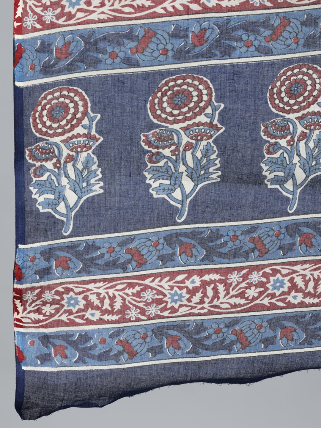 Women Indigo Blue Printed Straight Kurta Wiith Plazo & Dupatta | LASVINI - Redefining Indian Fashion with Elegance