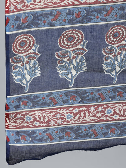 Women Indigo Blue Printed Straight Kurta Wiith Plazo & Dupatta | LASVINI - Redefining Indian Fashion with Elegance