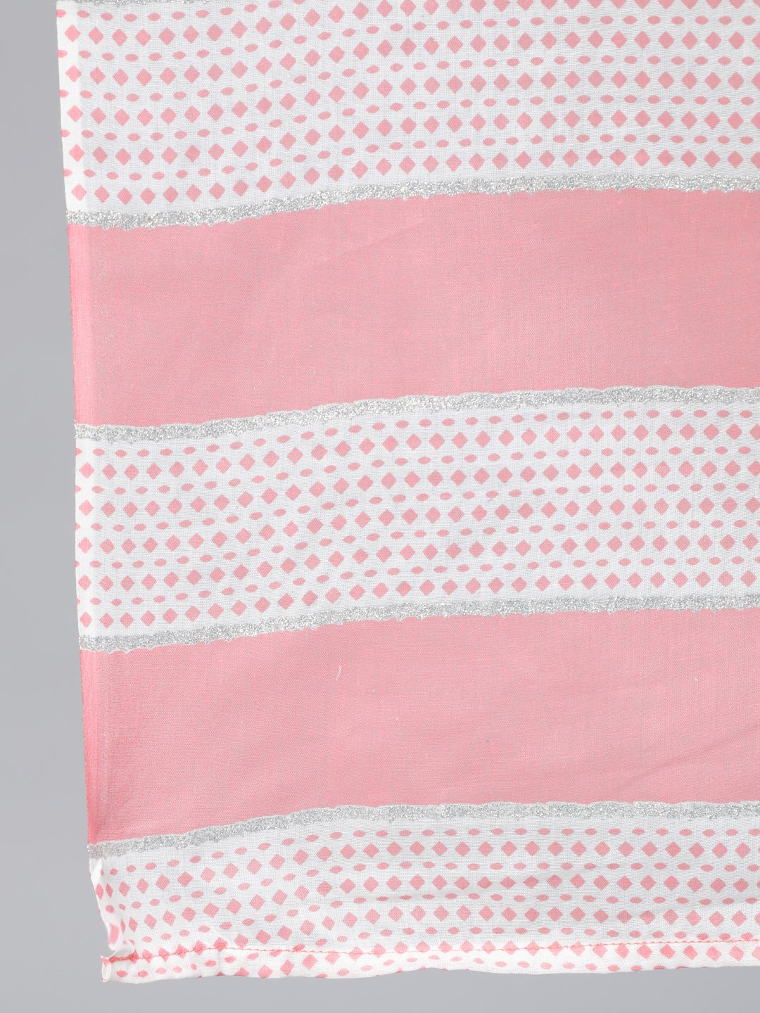 Women Peach & Silver Printed Straight Kurta With Plazzo  & Dupatta | LASVINI - Redefining Indian Fashion with Elegance