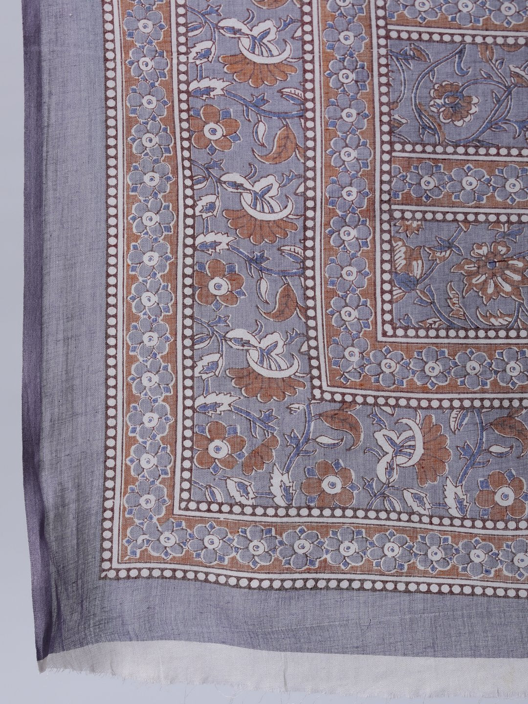 Women Grey Floral Printed Straight Kurta With Palazo & Dupatta | LASVINI - Redefining Indian Fashion with Elegance