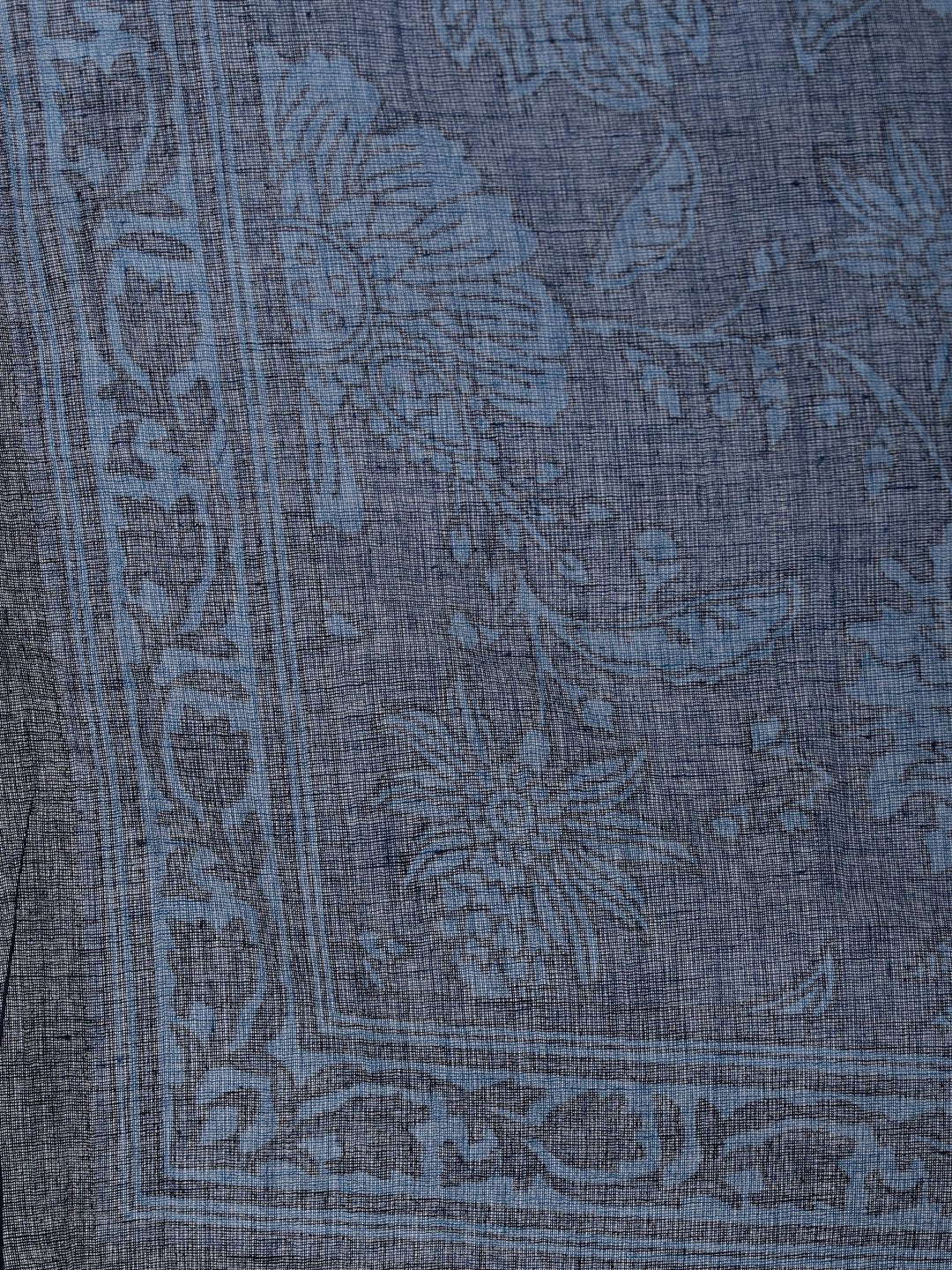 Women Indigo Floral Printed Straight  Kurta With Palazo & Dupatta | LASVINI - Redefining Indian Fashion with Elegance