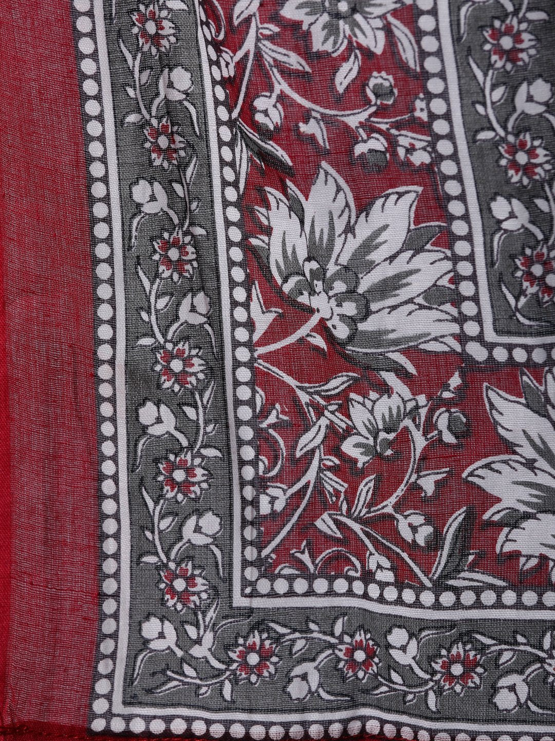 Women Red Printed Straight  Kurta With Palazo & Dupatta | LASVINI - Redefining Indian Fashion with Elegance