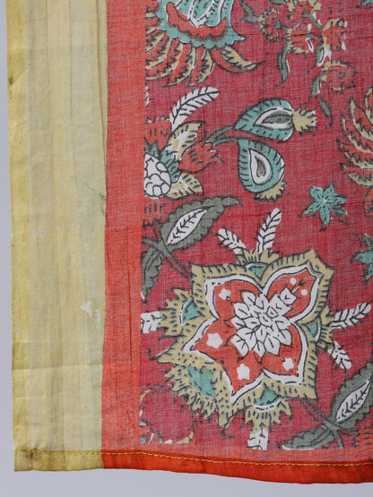 Women Green Floral Printed Dress With Dupatta | LASVINI - Redefining Indian Fashion with Elegance