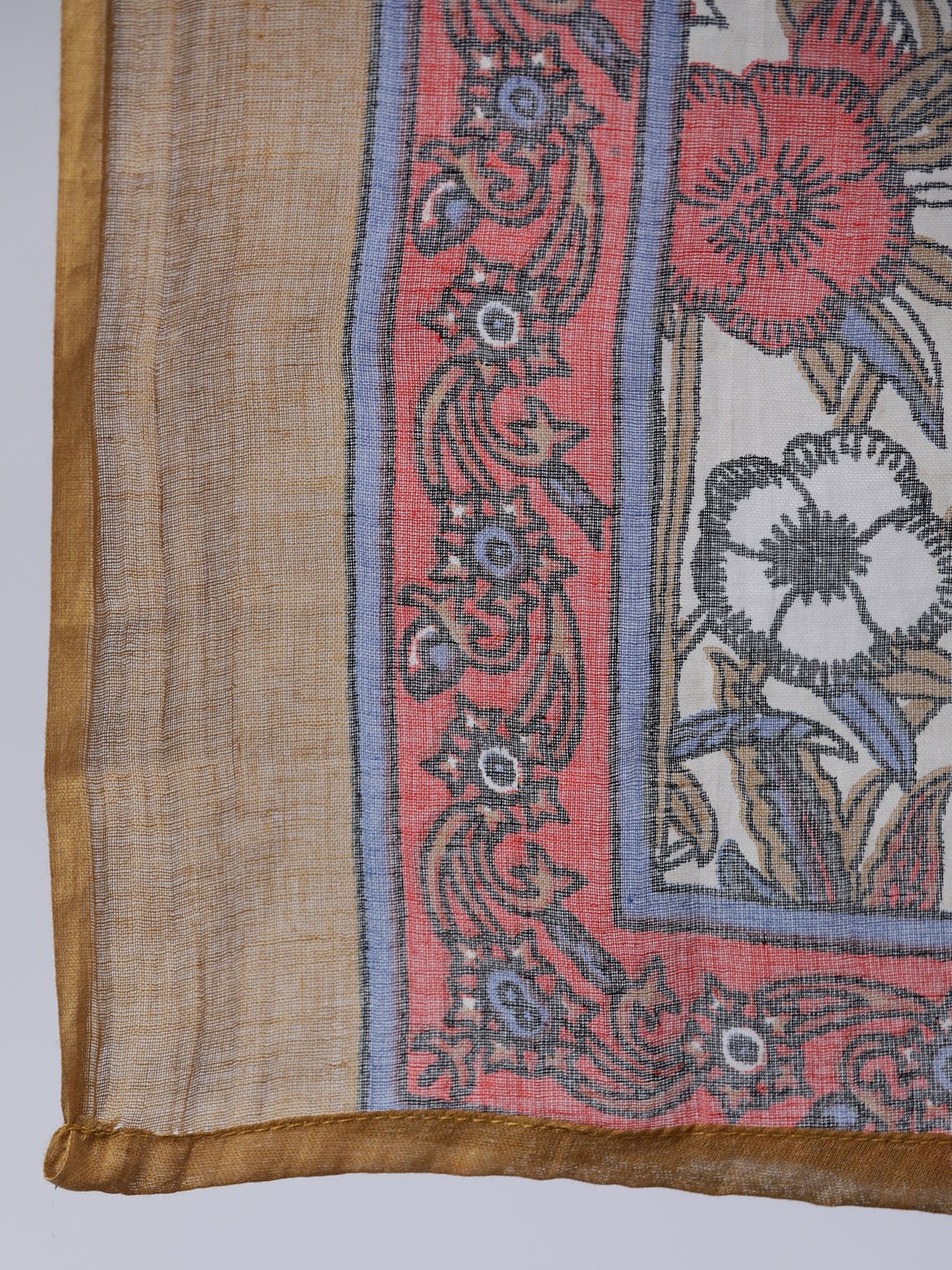 Women Off- White Printed Flared Kurta With Palzo & Dupatta | LASVINI - Redefining Indian Fashion with Elegance