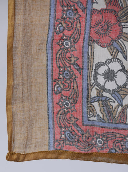 Women Off- White Printed Flared Kurta With Palzo & Dupatta | LASVINI - Redefining Indian Fashion with Elegance