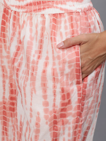 Women Pink Floral Printed Kurta Set With Palazo & Dupatta | LASVINI - Redefining Indian Fashion with Elegance