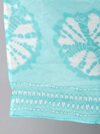 Women Blue Floral Printed Kurta Set With Palazo & Dupatta | LASVINI - Redefining Indian Fashion with Elegance