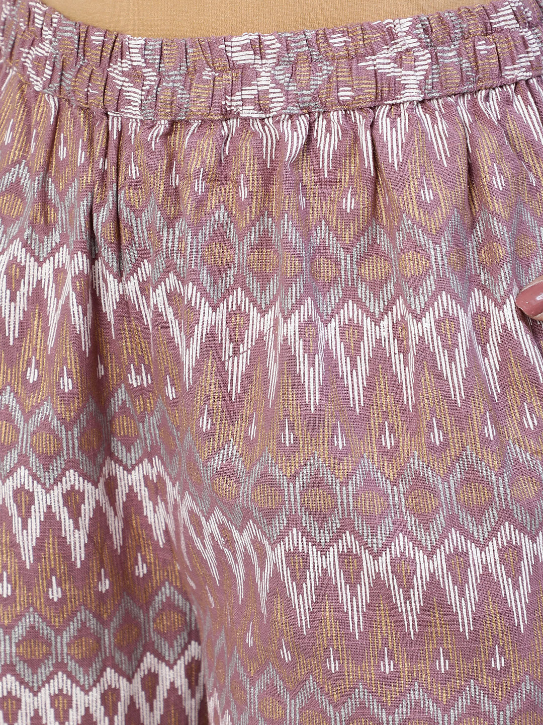 Women Pink Straight Kurta With Plazo & Sequened Dupatta | LASVINI - Redefining Indian Fashion with Elegance