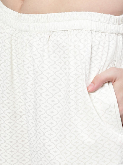 Women Cream Embroidered Straight Kurta With Plazo & Dupatta | LASVINI - Redefining Indian Fashion with Elegance