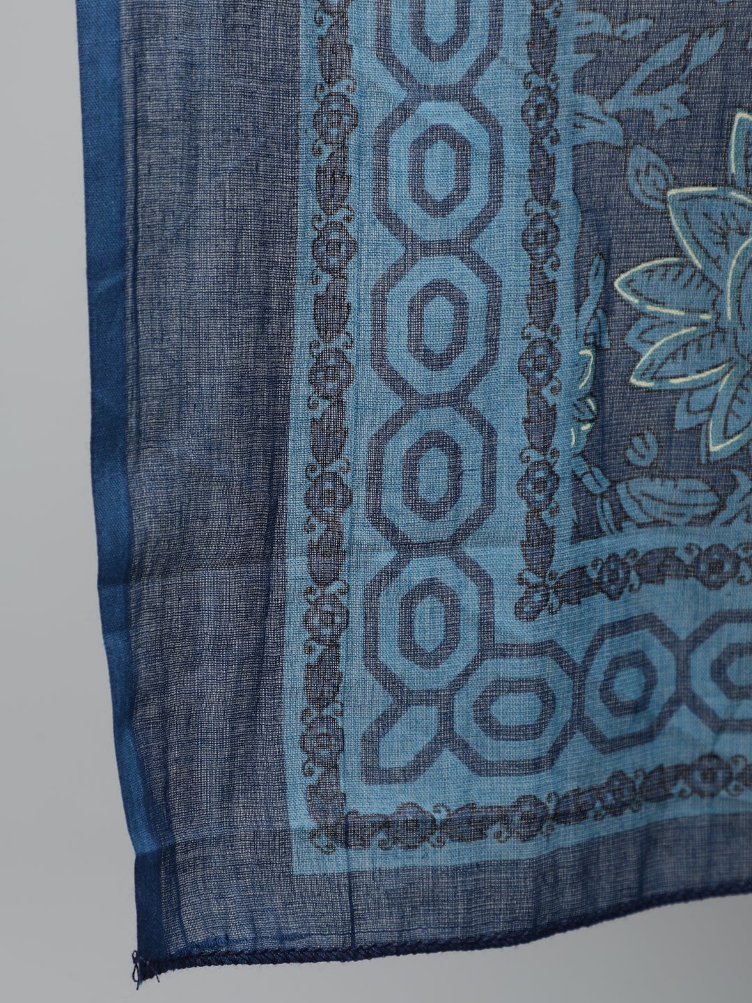 Women Blue Printed Straight Kurta With Plazo & Dupatta | LASVINI - Redefining Indian Fashion with Elegance