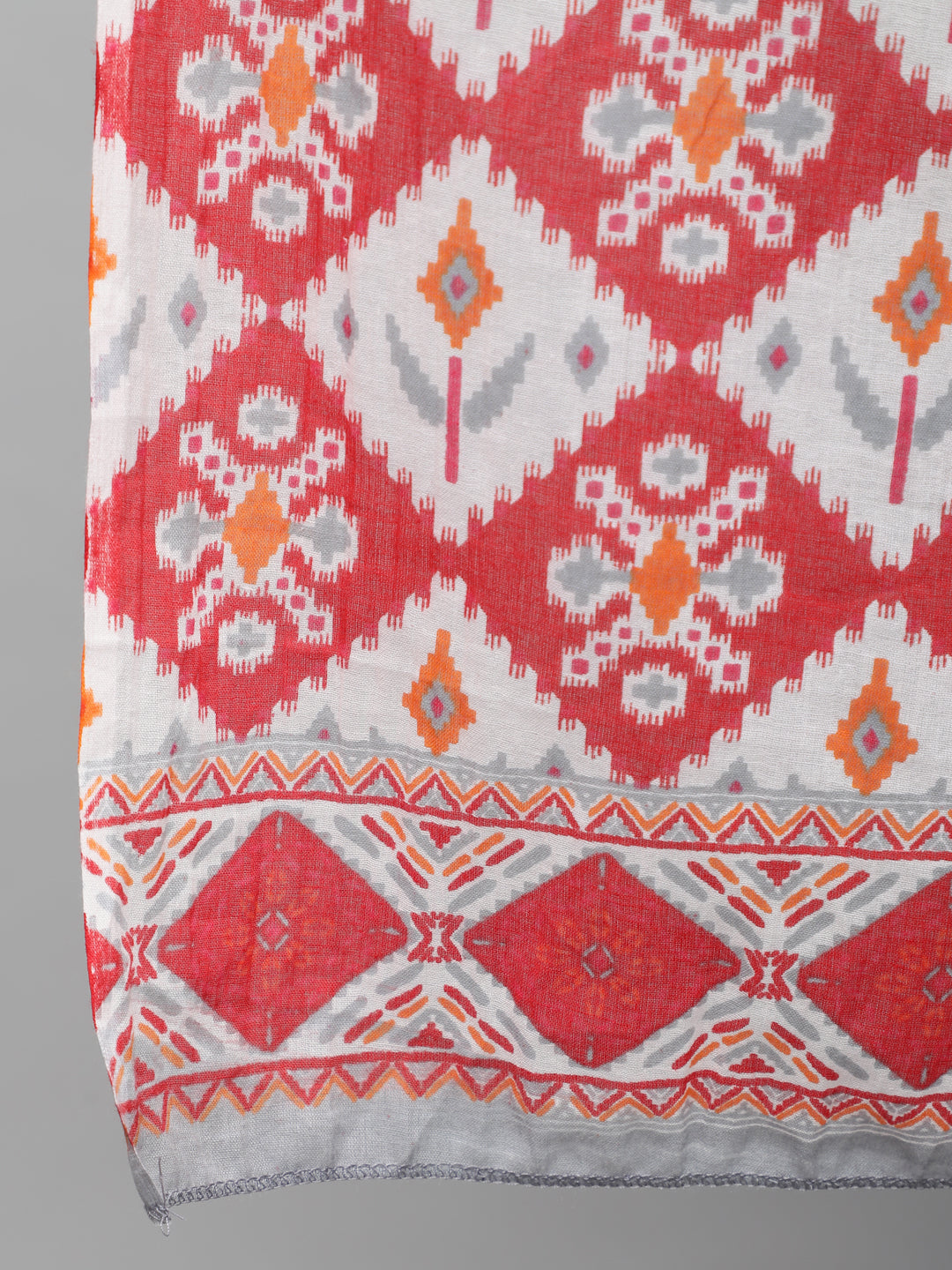 Women Red Printed Straight Kurta With Plazo & Dupatta | LASVINI - Redefining Indian Fashion with Elegance