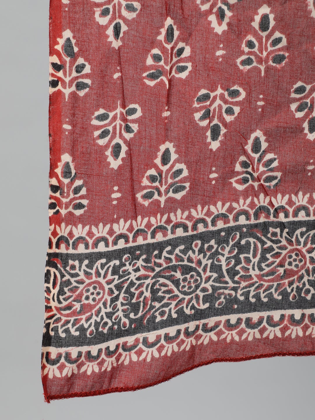 Women Maroon Printed Straight Kurta With Plazo & Dupatta | LASVINI - Redefining Indian Fashion with Elegance