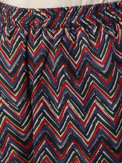 Women Multi Floral Printed Flared Kurta With Palazzo Dupatta | LASVINI - Redefining Indian Fashion with Elegance