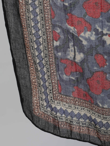 Women Multi Floral Printed Flared Kurta With Palazzo Dupatta | LASVINI - Redefining Indian Fashion with Elegance