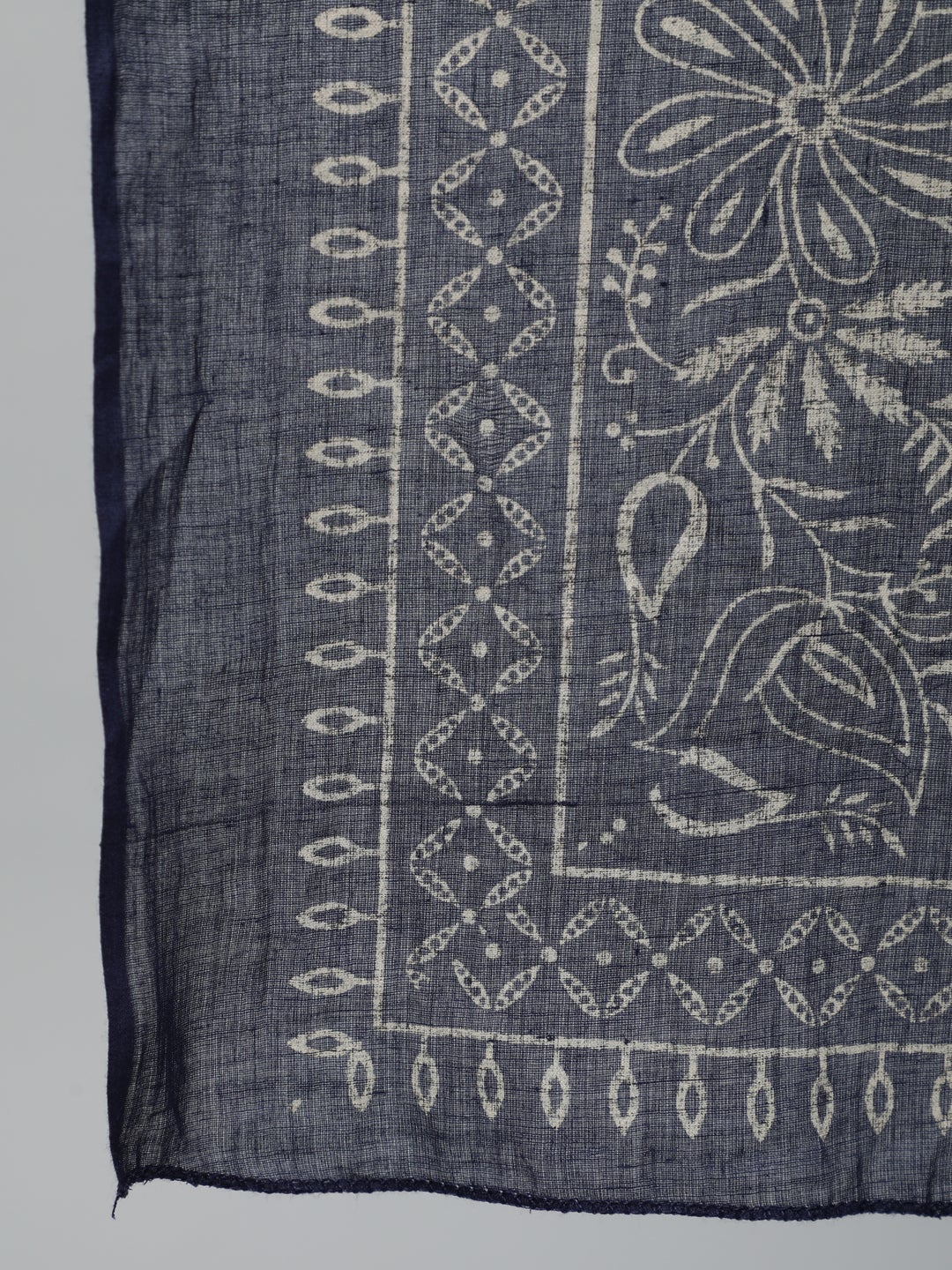 Women Navy Blue Printed Kurta With Plazzo & Dupatta | LASVINI - Redefining Indian Fashion with Elegance