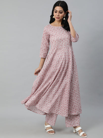 Women Off-White Ethnic Printed Straight Kurta With Plazzo And Dupatta | LASVINI - Redefining Indian Fashion with Elegance