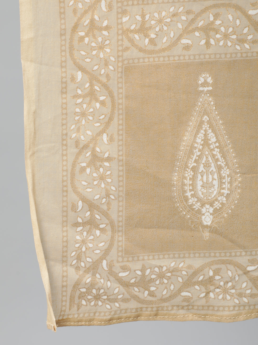 Women Beige Printed Straight Kurta With Plazo | LASVINI - Redefining Indian Fashion with Elegance