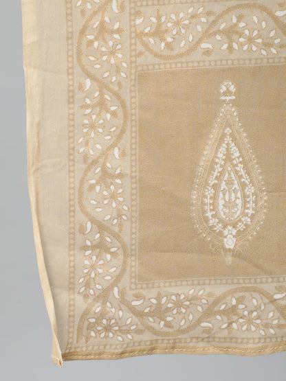 Women Beige Printed Straight Kurta With Plazo | LASVINI - Redefining Indian Fashion with Elegance