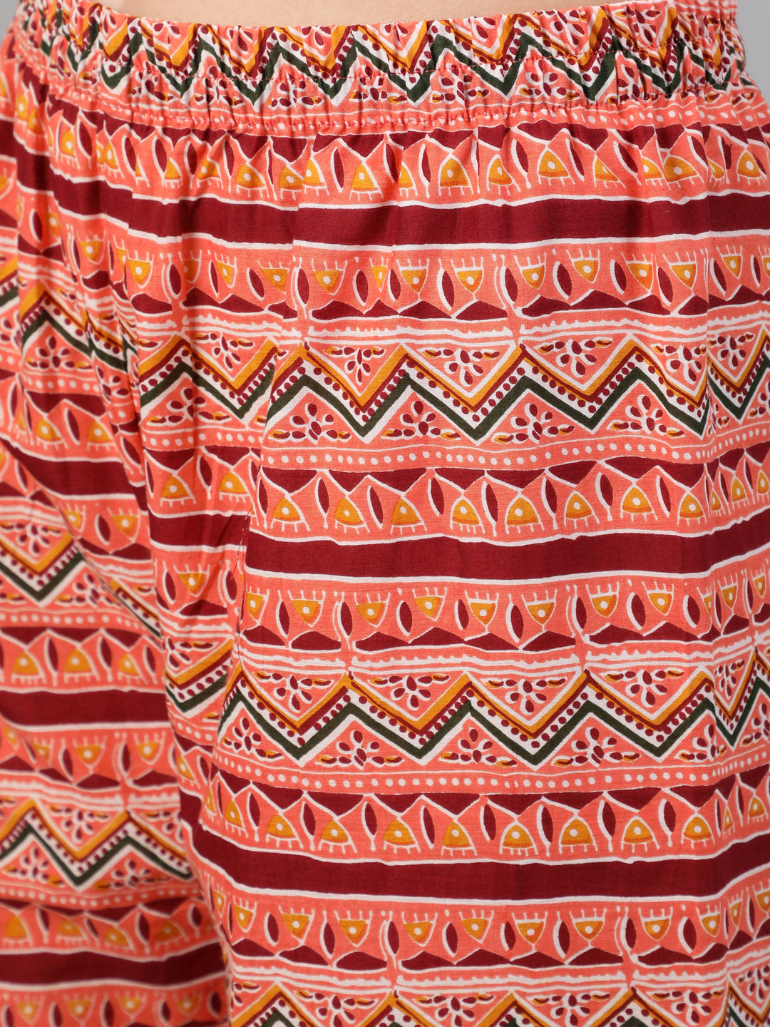 Women Red Bandhani Printed Straight Kurta With Palzzo And Dupatta | LASVINI - Redefining Indian Fashion with Elegance