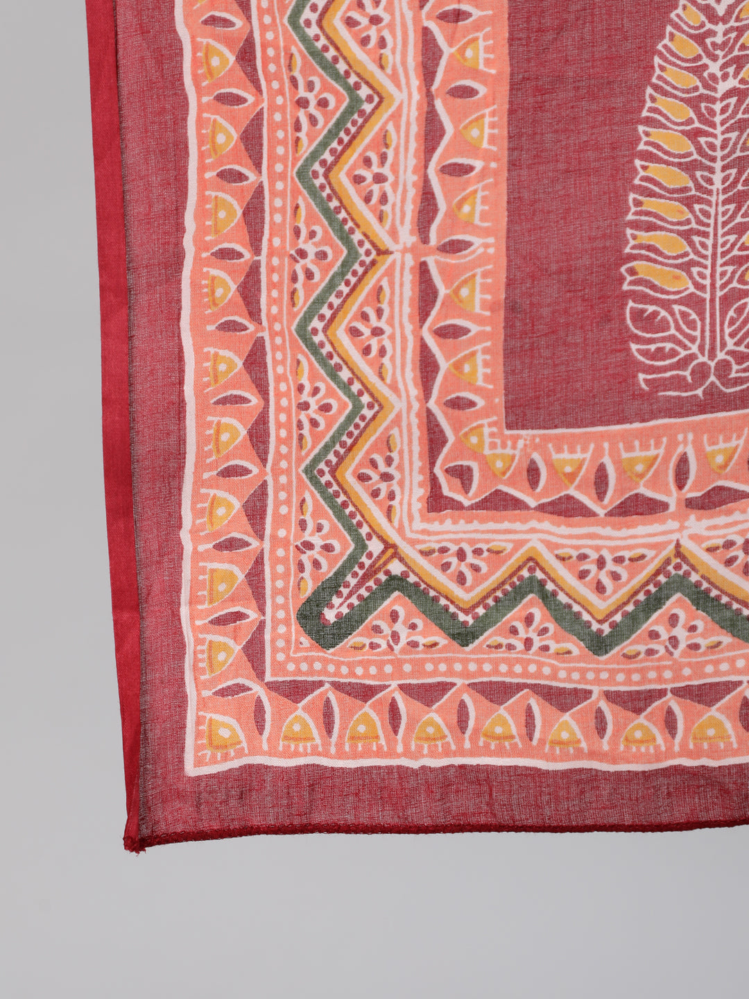 Women Red Bandhani Printed Straight Kurta With Palzzo And Dupatta | LASVINI - Redefining Indian Fashion with Elegance