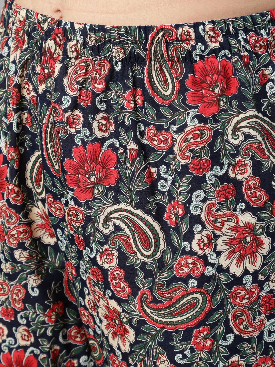 Women Multi Ethnic Printed Flared Kurta And Trouser With Dupatta | LASVINI - Redefining Indian Fashion with Elegance