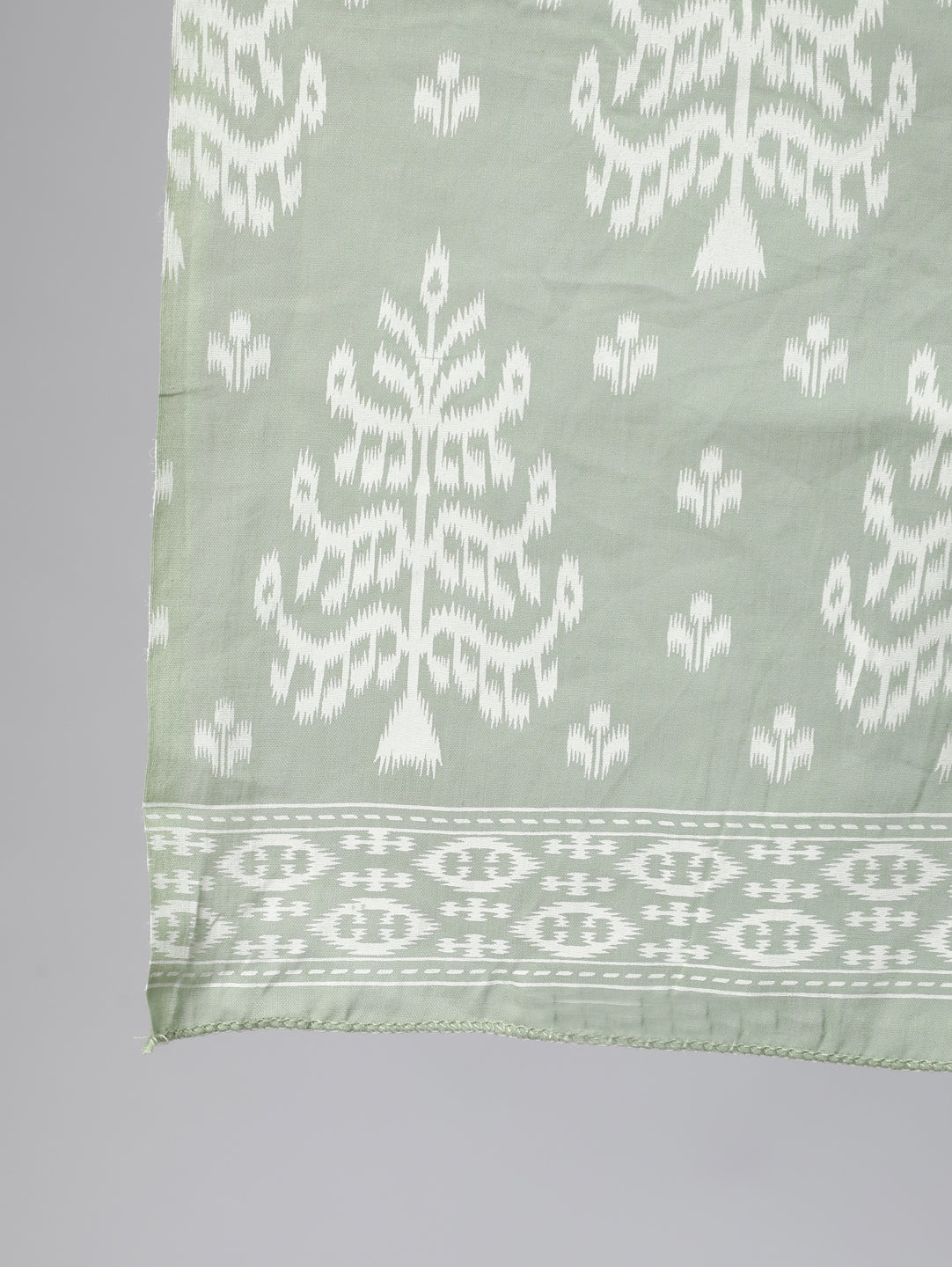 Women Olive Green Ethnic Printed Kurta And Palazzo With Dupatta | LASVINI - Redefining Indian Fashion with Elegance