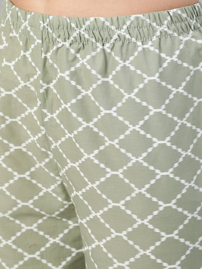 Women Grey Ethnic Printed Straight Kurta With Three Quarter Sleeves | LASVINI - Redefining Indian Fashion with Elegance