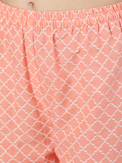 Women Peach Floral Printed Kurta And Palazzo With Dupatta | LASVINI - Redefining Indian Fashion with Elegance