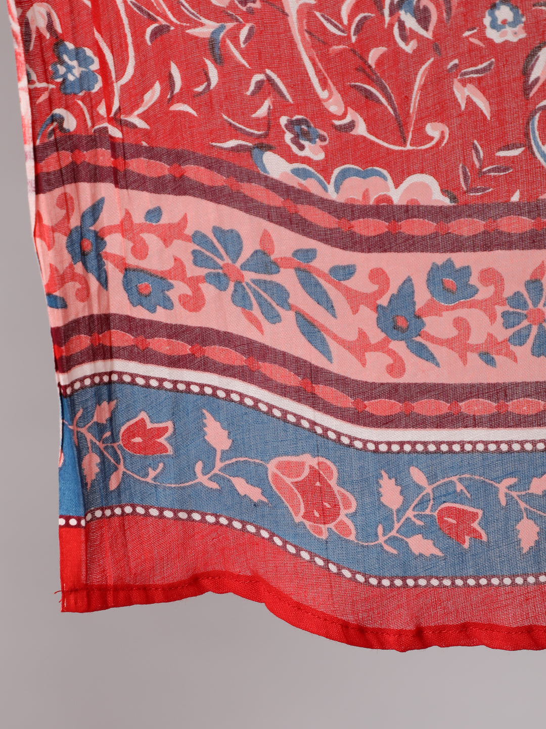 Women Red Floral Printed Straight Kurta & Palazzo With Dupatta | LASVINI - Redefining Indian Fashion with Elegance