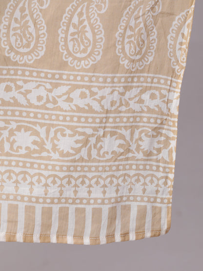 Women White & Gold Sequence Yoke Kurta With Trouser And Dupatta | LASVINI - Redefining Indian Fashion with Elegance