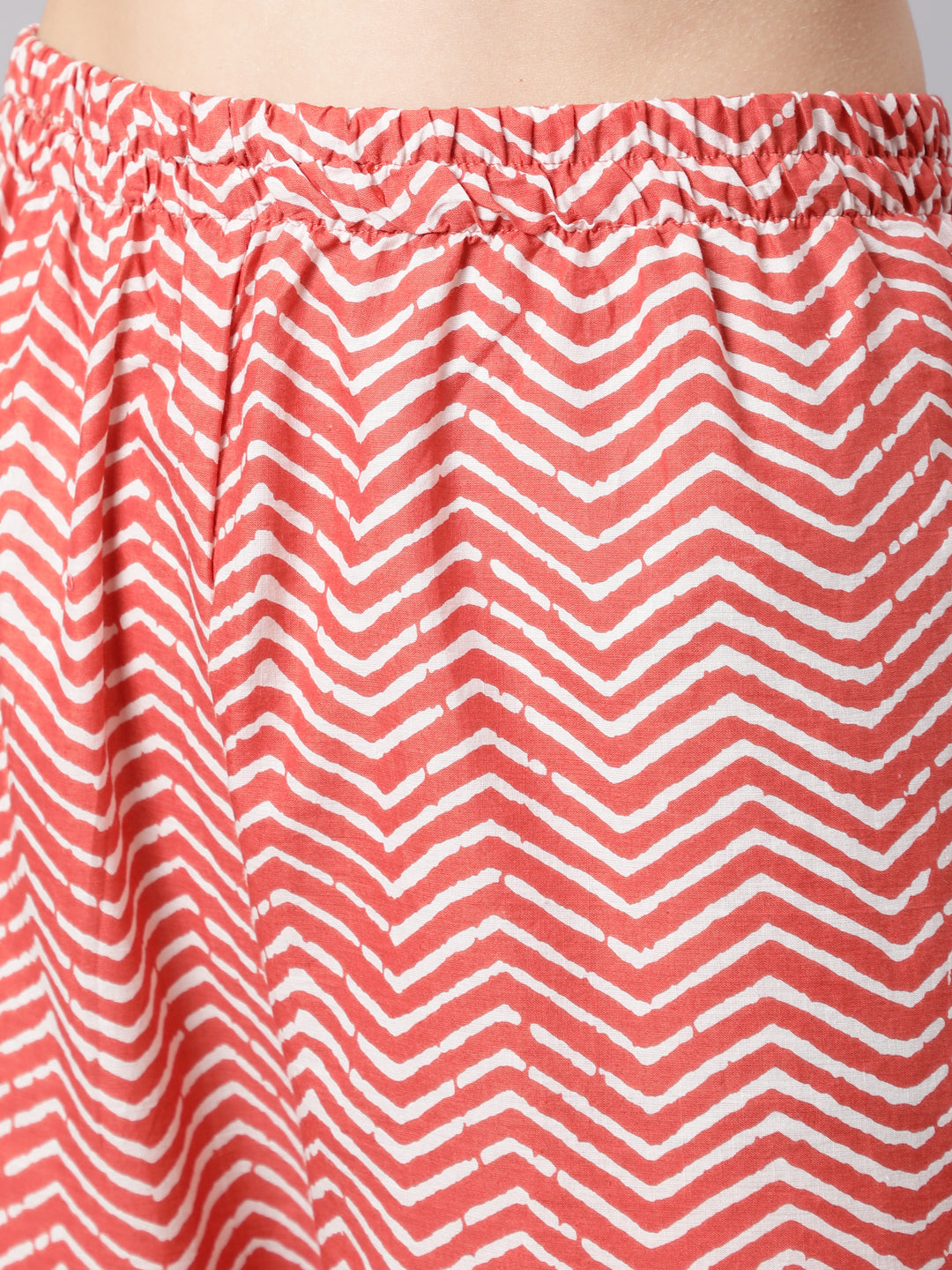 Women Rust Ethnic Printed Kurta With Palazzo And Dupatta | LASVINI - Redefining Indian Fashion with Elegance