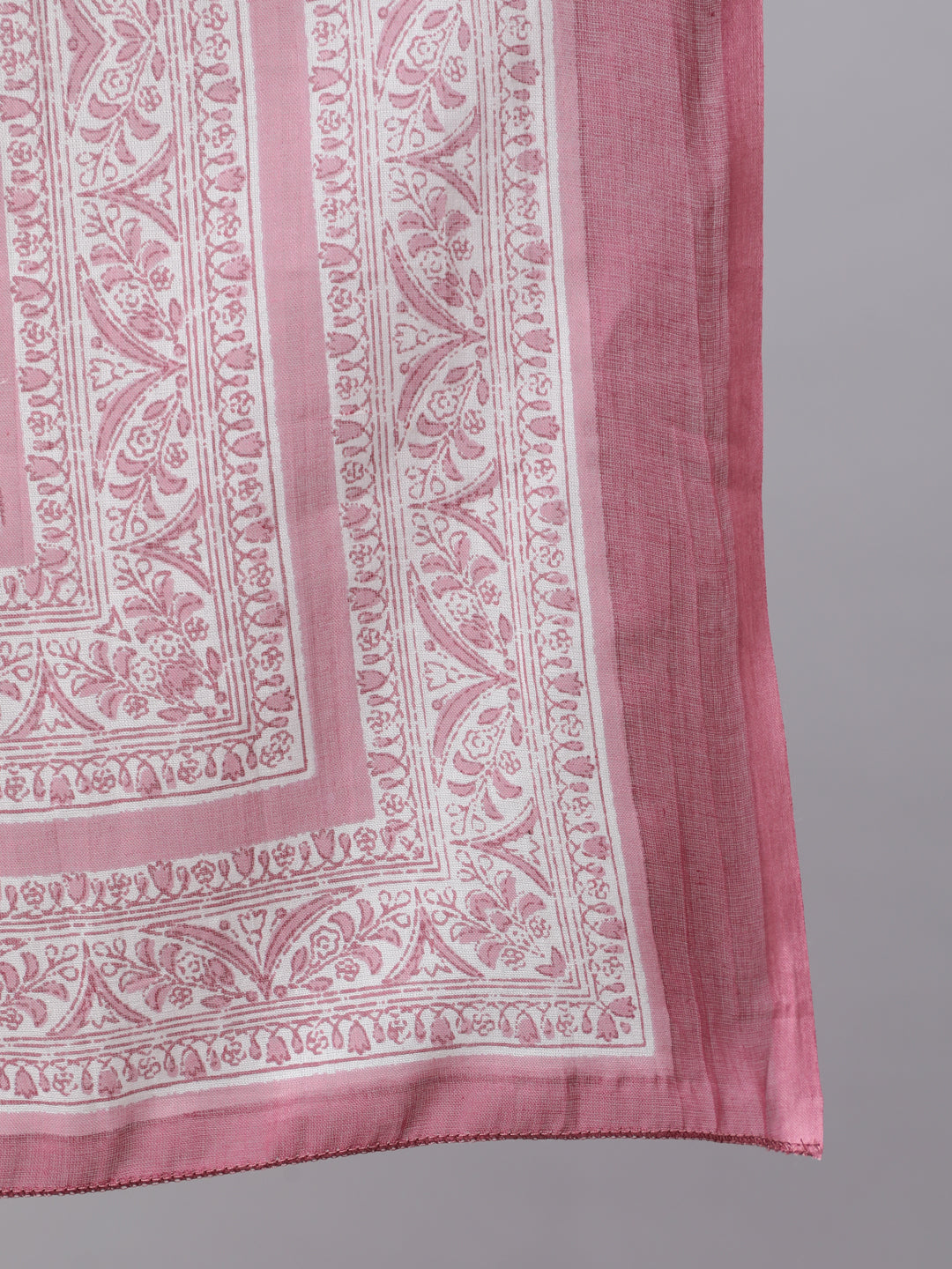 Women Pink Ethnic Printed Flared Kurta With Trouser And Dupatta | LASVINI - Redefining Indian Fashion with Elegance