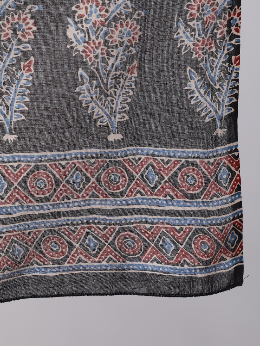 Women Black Ethnic Printed Kurta With Trouser And Dupatta | LASVINI - Redefining Indian Fashion with Elegance