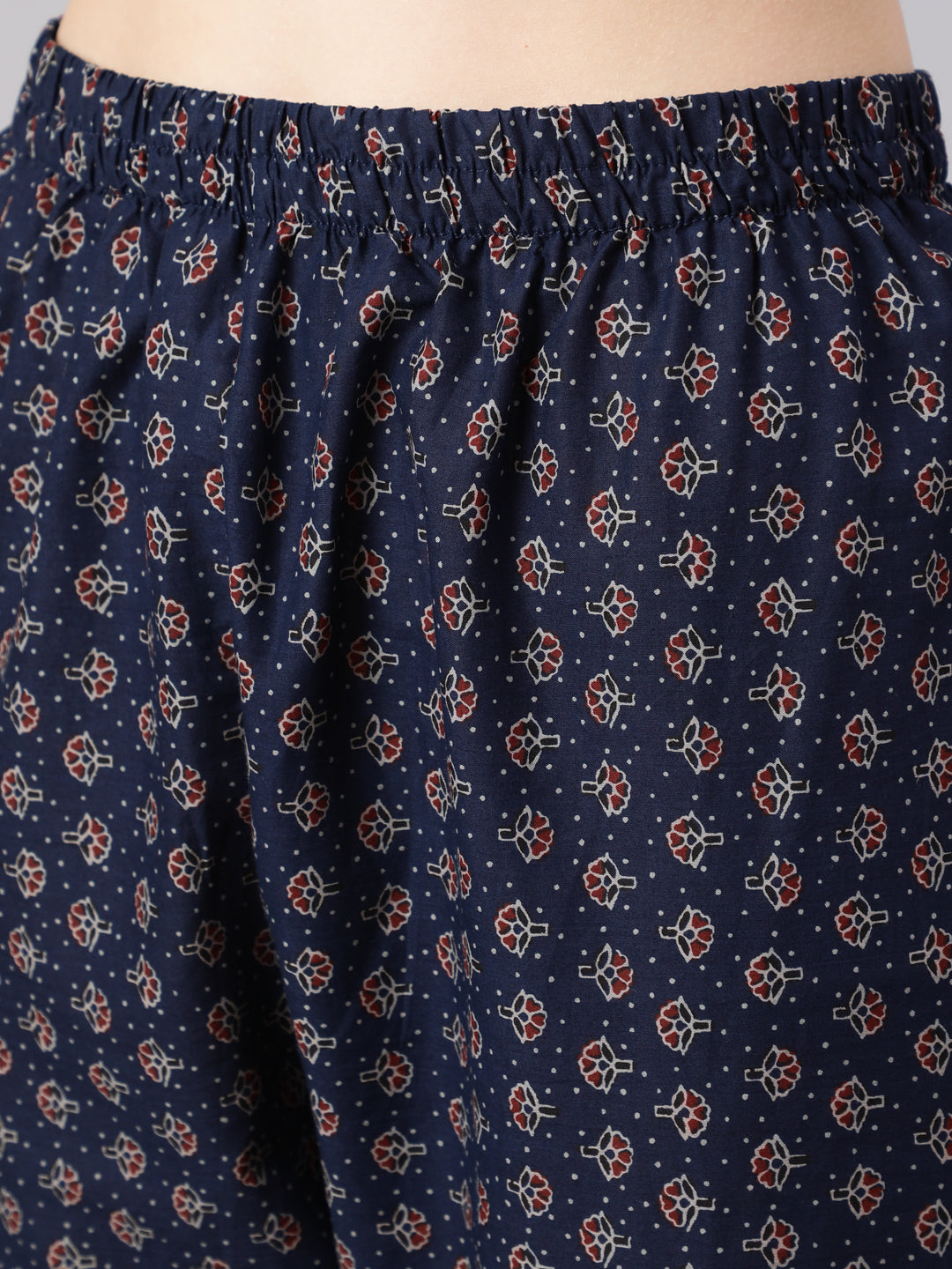 Women Blue Ethnic Printed Kurta With Trouser And Dupatta | LASVINI - Redefining Indian Fashion with Elegance