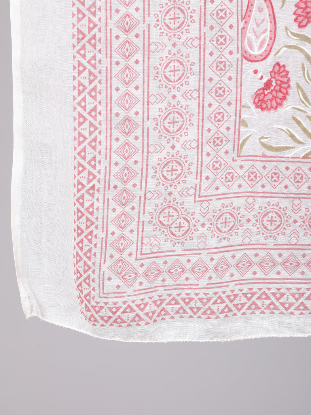 Women Pink Printed Flared Kurta With Trouser & Dupatta | LASVINI - Redefining Indian Fashion with Elegance