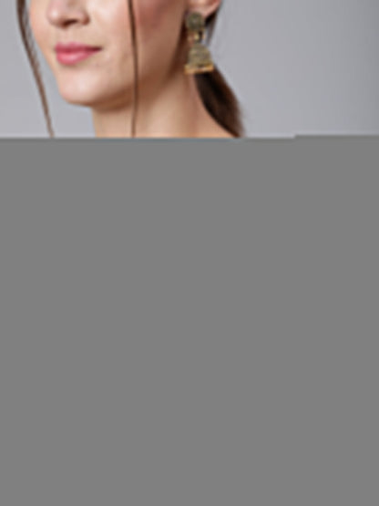 Women Green Ethnic Printed Straight Kurta With Three Quarter Sleeves | LASVINI - Redefining Indian Fashion with Elegance