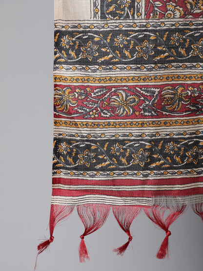 Women Black Solid Kurta And Palazzo With Printed Dupatta | LASVINI - Redefining Indian Fashion with Elegance