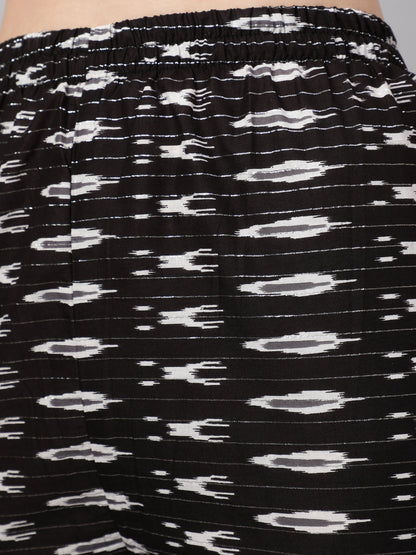 Women Off White Printed Straight Kurta With Palazzo & Dupatta | LASVINI - Redefining Indian Fashion with Elegance