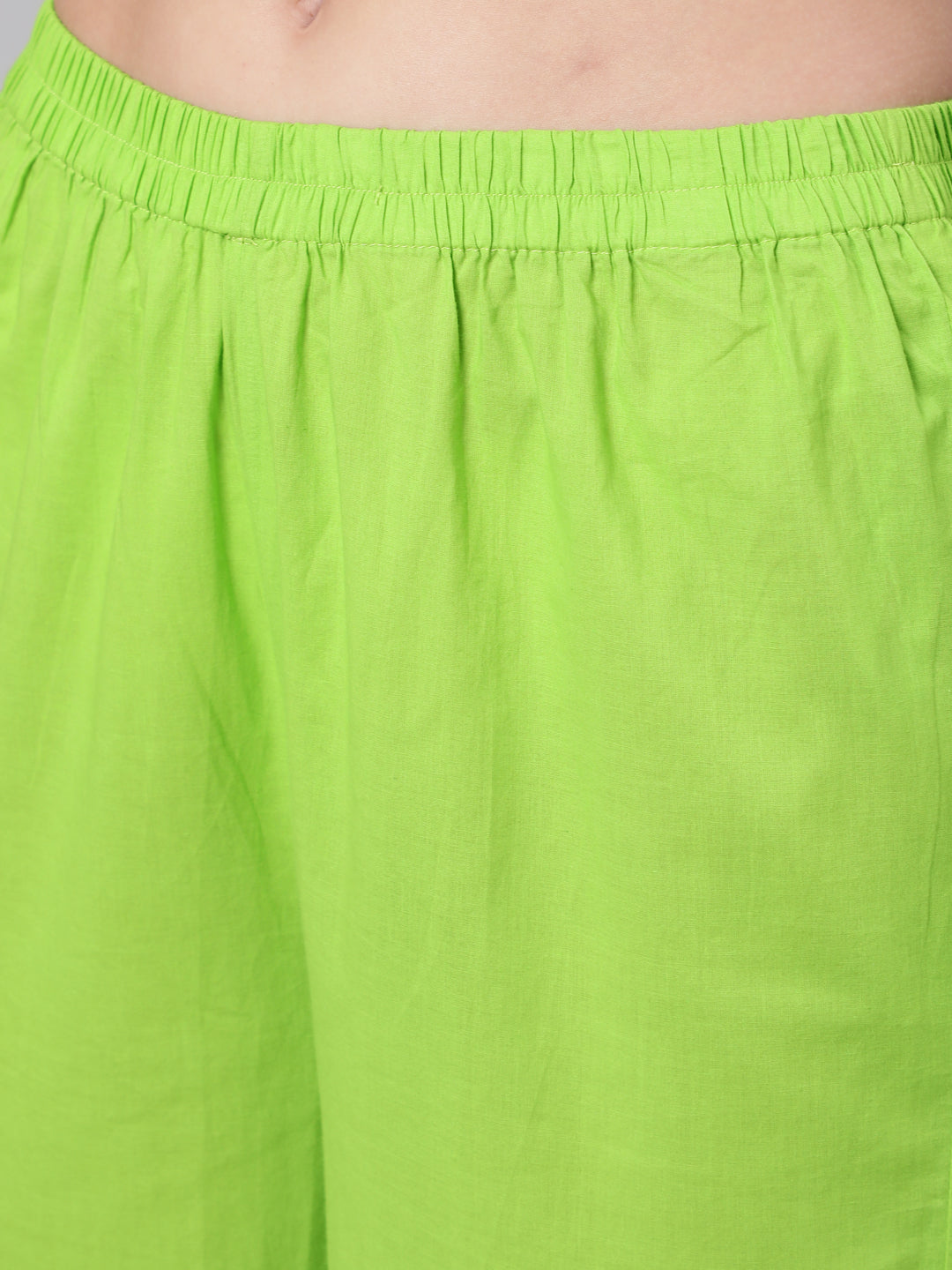 Women Green Solid Kurta And Trouser With Printed Dupatta | LASVINI - Redefining Indian Fashion with Elegance