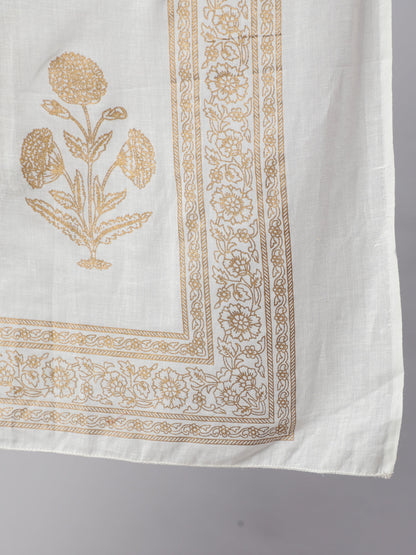 Women Off-White Ethnic Printed Kurta With Palazzo And Dupatta | LASVINI - Redefining Indian Fashion with Elegance