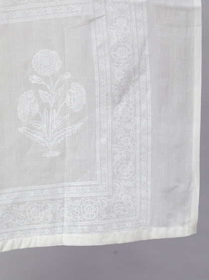 Women Off White Ethnic Printed Kurta With Palazzo And Dupatta | LASVINI - Redefining Indian Fashion with Elegance