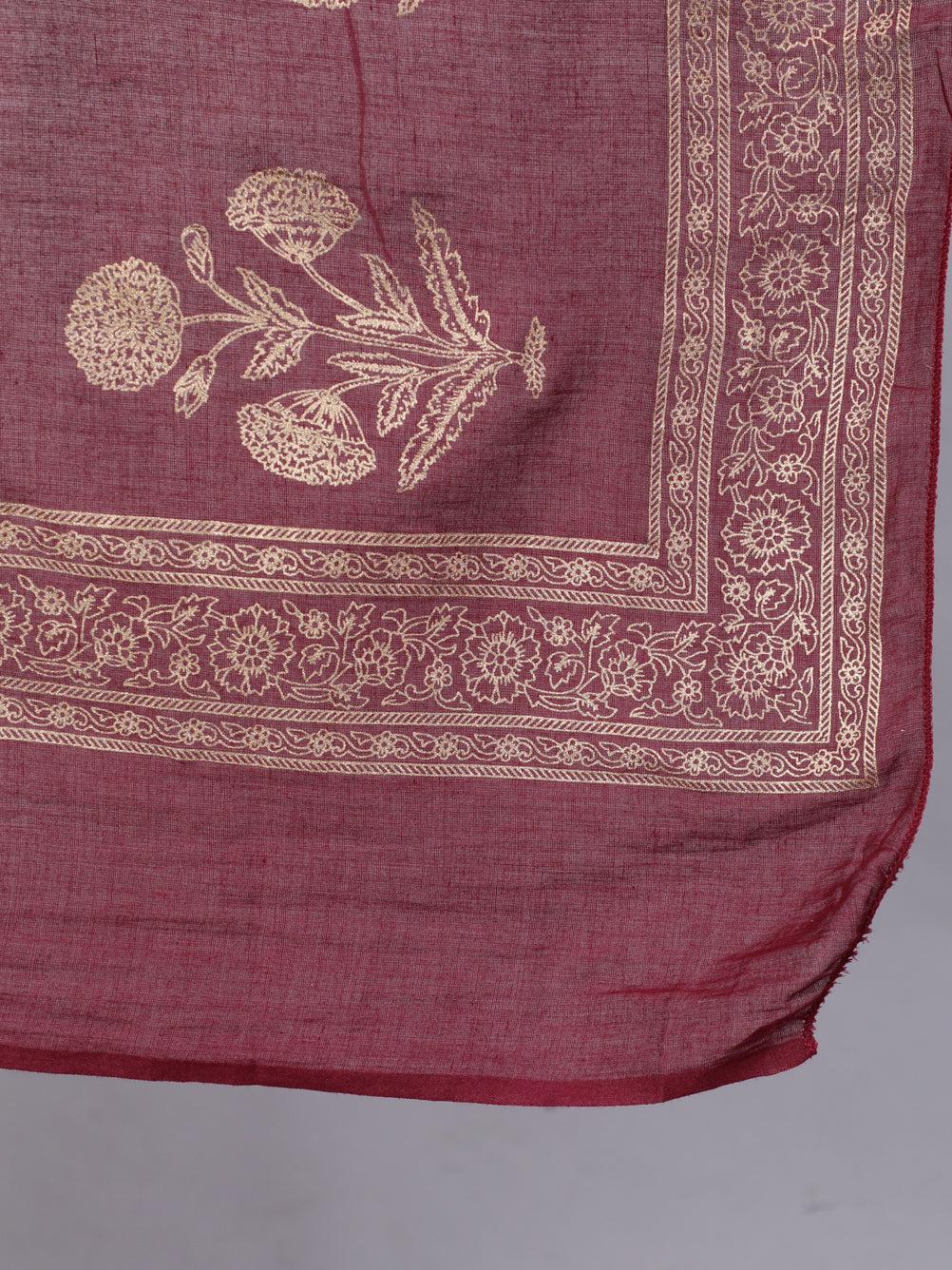 Women Burgundy Ethnic Printed Kurta With Palazzo And Dupatta | LASVINI - Redefining Indian Fashion with Elegance