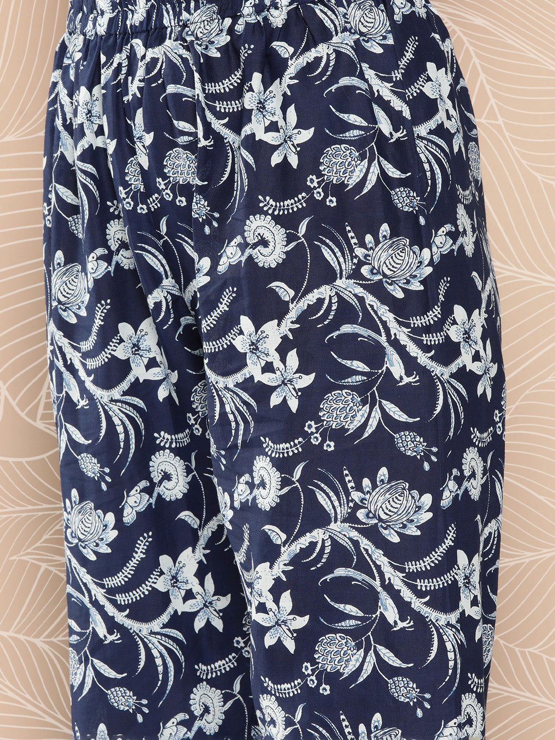 Women Blue Paisely Printed Straight Kurta With Trouser And Dupatta | LASVINI - Redefining Indian Fashion with Elegance