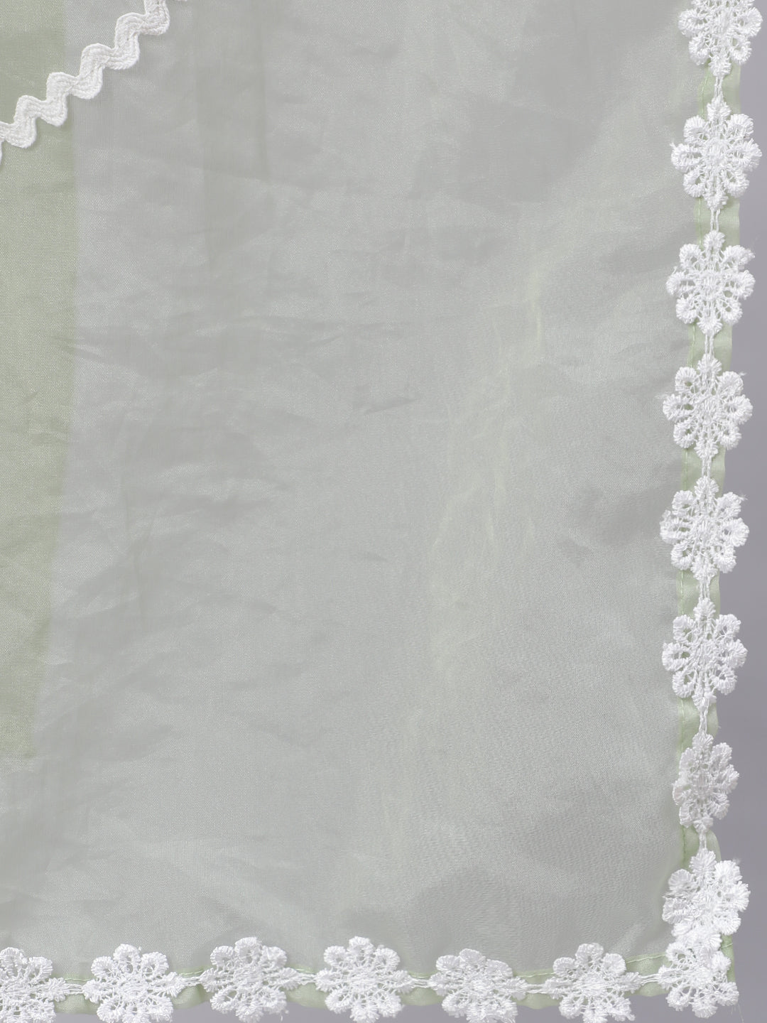 Women Green Floral Printed Anarkali Kurta With Trouser And Dupatta | LASVINI - Redefining Indian Fashion with Elegance